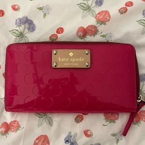 Kate Spade Pink Polka Dot Wallet